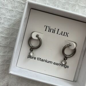 Tini Lux Charm Hoop Earrings